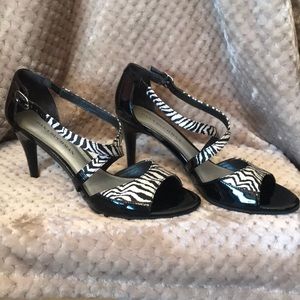 Dana Buchman Zebra Print Sandals